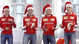 Ferrari, il coro dei piloti per gli auguri di Natale 