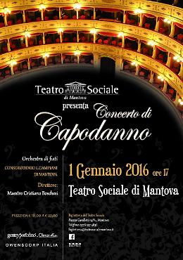 'Concerto di Capodanno' al Teatro Sociale di Mantova