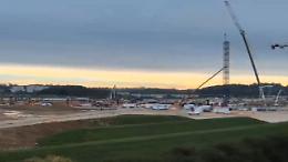 Lione, timelapse del nuovo stadio des Lumières
