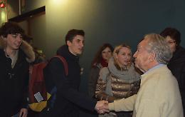 Il reduce da Buchenwald Gilberto Salmoni all'Itis Torriani