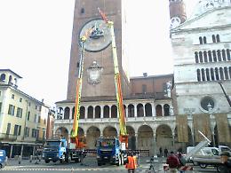 Torna in funzione l'orologio astronomico del Torrazzo