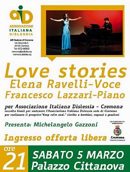 Cremona. "Love Stories" con Elena Ravelli e Francesco Lazzari sabato al Cittanova