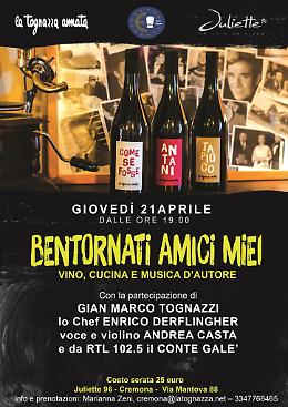 Degustazione firmata Tognazza a Cremona
 Prodotti d’eccellenza e chef star giovedì 21 aprile 