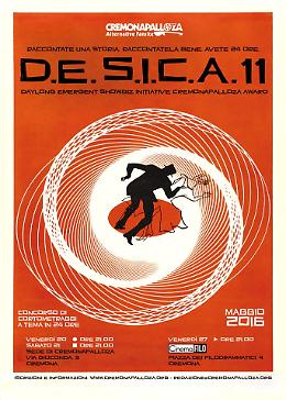 DeSica 11, concorso di cortometraggi a tema in 24H
Venerdì 20, sabato 21 e  venerdì 27 maggio