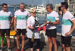 'Per amore del Po', i canoisti cremonesi arrivati a Chioggia