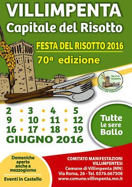 Villimpenta (MN). 70esima edizione della "Festa del Risotto"