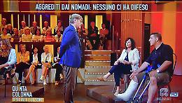 "Aggrediti davanti ai bambini"