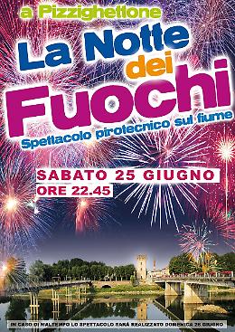 A Pizzighettone lo spettacolo pirotecnico "La notte dei fuochi"