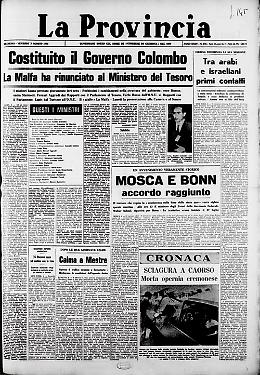 Si costituisce il Governo Colombo