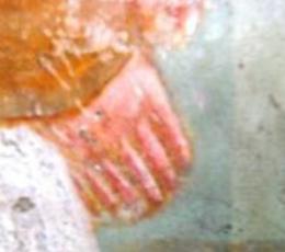 Enigma nell'affresco, Gesù Bambino ha sei dita