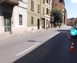 Via Giordano, fogne ko:  senso unico per una settimana