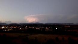 Mugello, la tempesta di fulmini sull'Appennino