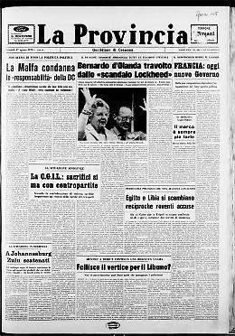 Bernardo d'Olanda travolto dallo «scandalo Lockheed» - La Malfa condanna  le «responsabilità» della DC -Egitto e Libia si scambiano
reciproche roventi accuse