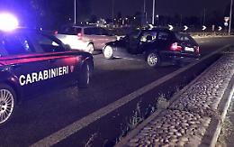 All'inseguimento dell'auto rubata: i ladri si schiantano
