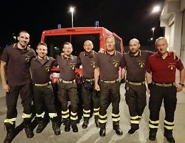 Le foto dei vigili del fuoco cremonesi al lavoro tra le rovine di Amatrice