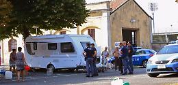 Le famiglie di nomadi di nuovo al foro Boario