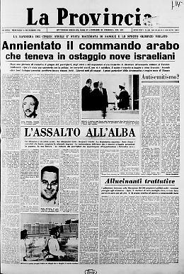 Sanguinoso attacco terroristico dei guerriglieri palestinesi durante le Olimpiadi di Monaco
