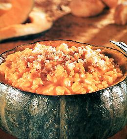 Risotto alla zucca con amaretti