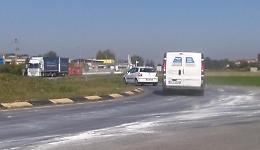 Gasolio sversato sulla Paullese