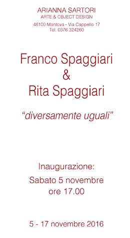 Franco Spaggiari & Rita Spaggiari in mostra con
“Diversamente Uguali”