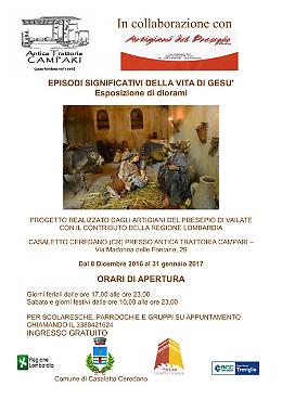 Esposizione di "Diorami  sugli episodi della vita di Gesù"
