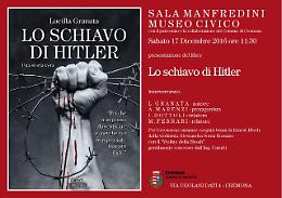 Lo schiavo di Hitler, sabato 17 la presentazione del libro
