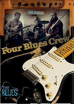 I Four Blues Crew si esibiranno sul palco del Midian Live Music Pub 