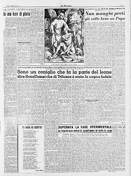 ** In luce di gloria - ** Non mangia preti gli volle bene un Papa - ** Sono un coniglio che fa la parte del leone, dice Rosa Tomei che di Trilussa è stata la cagna fedele