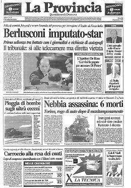 * Berlusconi imputato-star  - *L'ispettore De Biase 'Gorrini fui pagato per accusare Di Pietro' 