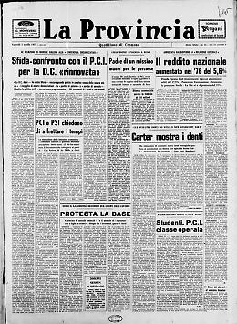 * Sfida-confronto con il P.C.I. per la D.C. «rinnovata» -  * PCI e PSI chiedono di affrettare i tempi -*Carter mostra i denti