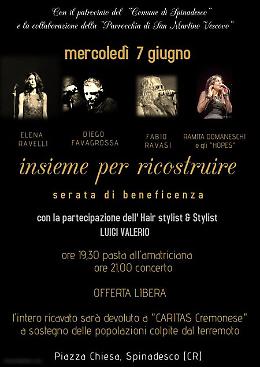 Ci si trova "Insieme per ricostruire" a Spinadesco