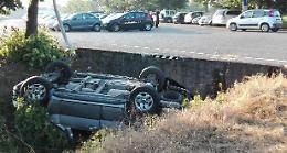 Si ribalta nel fosso, grave un 33enne