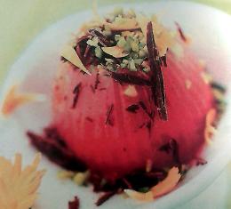 LA RICETTA
Gelo di anguria con i pistacchi