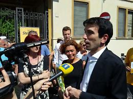 Il ministro Martina a Crema per sostenere Bonaldi
