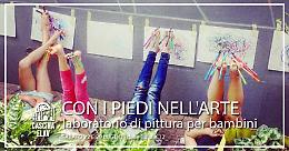 Con i piedi nell'Arte: Laboratorio di pittura per bambini