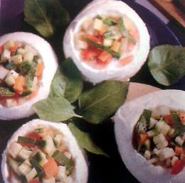 LA RICETTA
Cestini di mozzarella ripieni