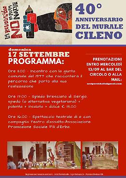 40° Anniversario del Murale Cileno