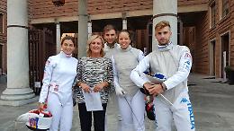 FOTO Le immagini del Galà della scherma in piazza Marconi a Cremona