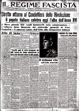 Stretto attorno al Condottiero della Rivoluzione il popolo italiano celebra oggi l'alba dell'Anno XVI