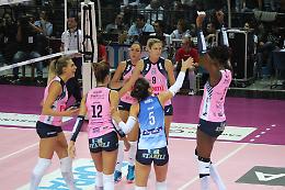 La Pomì fatica, ma piega 3-1 la Foppapedretti Bergamo