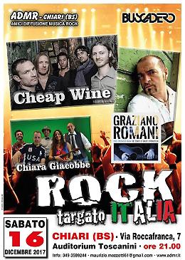 Rock Targato Italia - Chiara Giacobbe, Cheap Wine, Graziano Romani