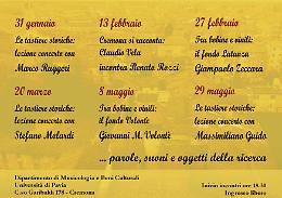 Ciclo di conferenze 'Palazzo Raimondi racconta'