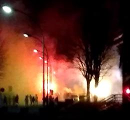 La festa dei coscritti con bombe-carta e vandalismi