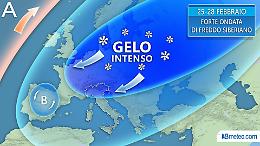 Maltempo in arrivo con pioggia e neve, poi forte ondata di gelo siberiano