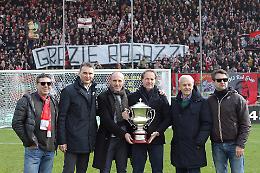 FOTO Cremonese, applausi per gli eroi di Wembley nell'intervallo di Cremonese-Entella