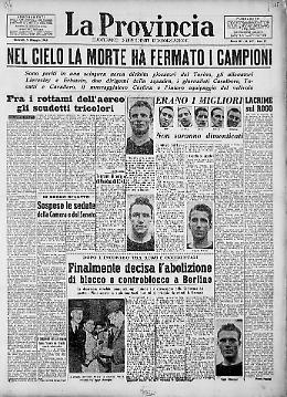 Nel cielo la morte ha fermato i campioni