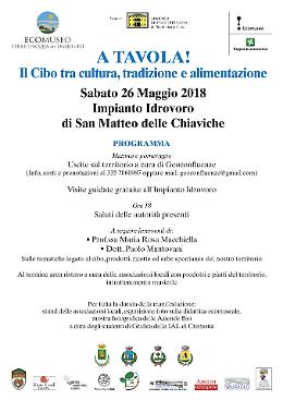 'A tavola! Il cibo tra cultura, tradizione e alimentazione'