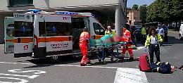 Cade dallo scooter, interviene l'elisoccorso
