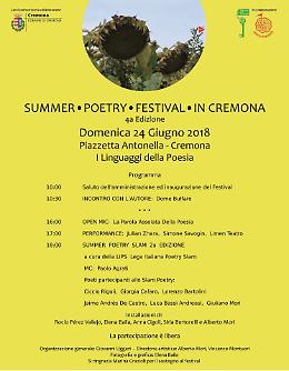 Summer Poetry festival in Cremona