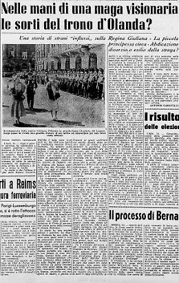 Nelle mani di una maga visionaria le sorti del trono d’Olanda?
